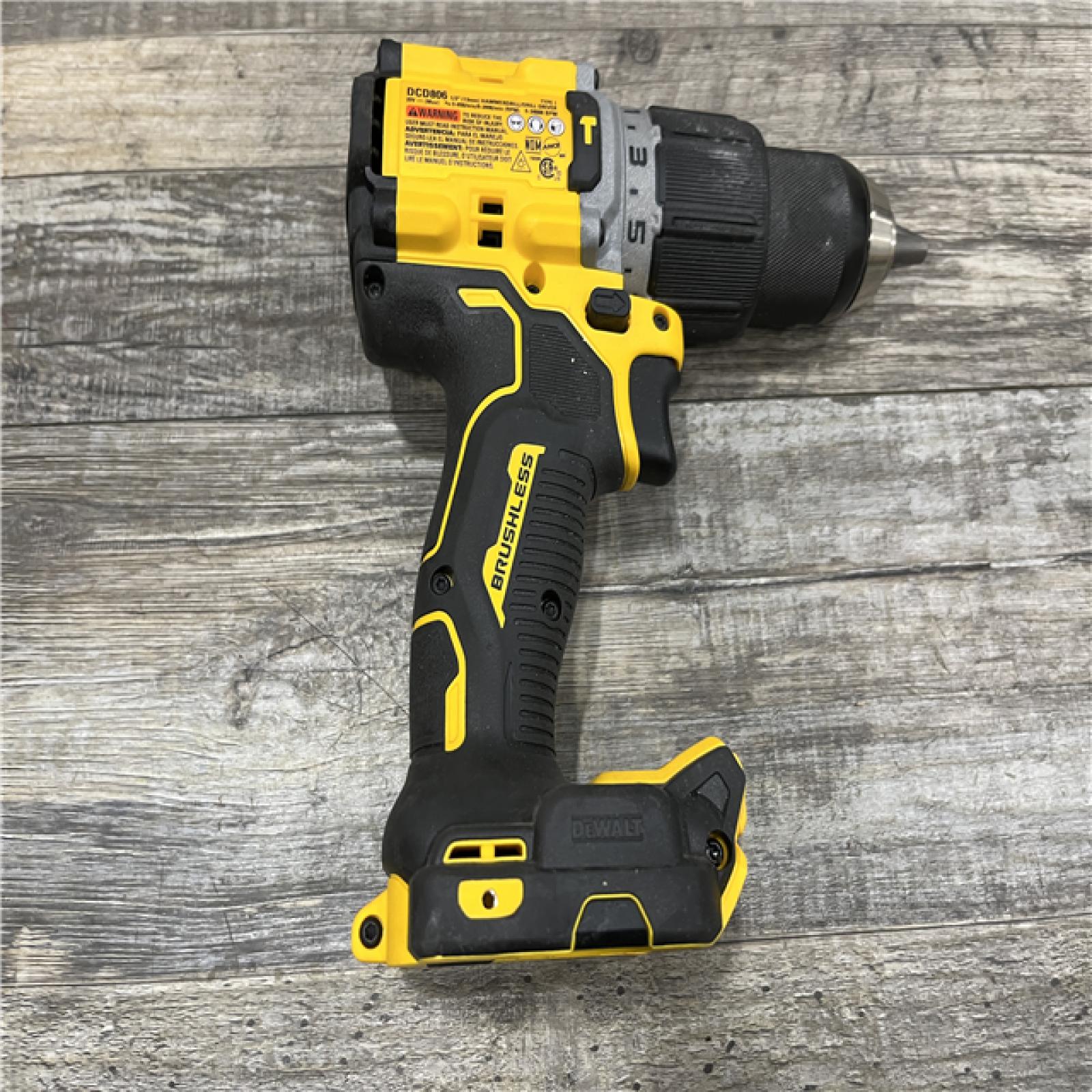 AS-IS DEWALT 20V XR Brushless Cordless 1/2 in. Hammer Drill (Tool-Only)