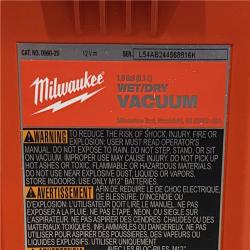 AS-IS Milwaukee FUEL 12-Volt Lithium-Ion Cordless 1.6 Gal. Wet/Dry Vacuum (Vacuum-Only)