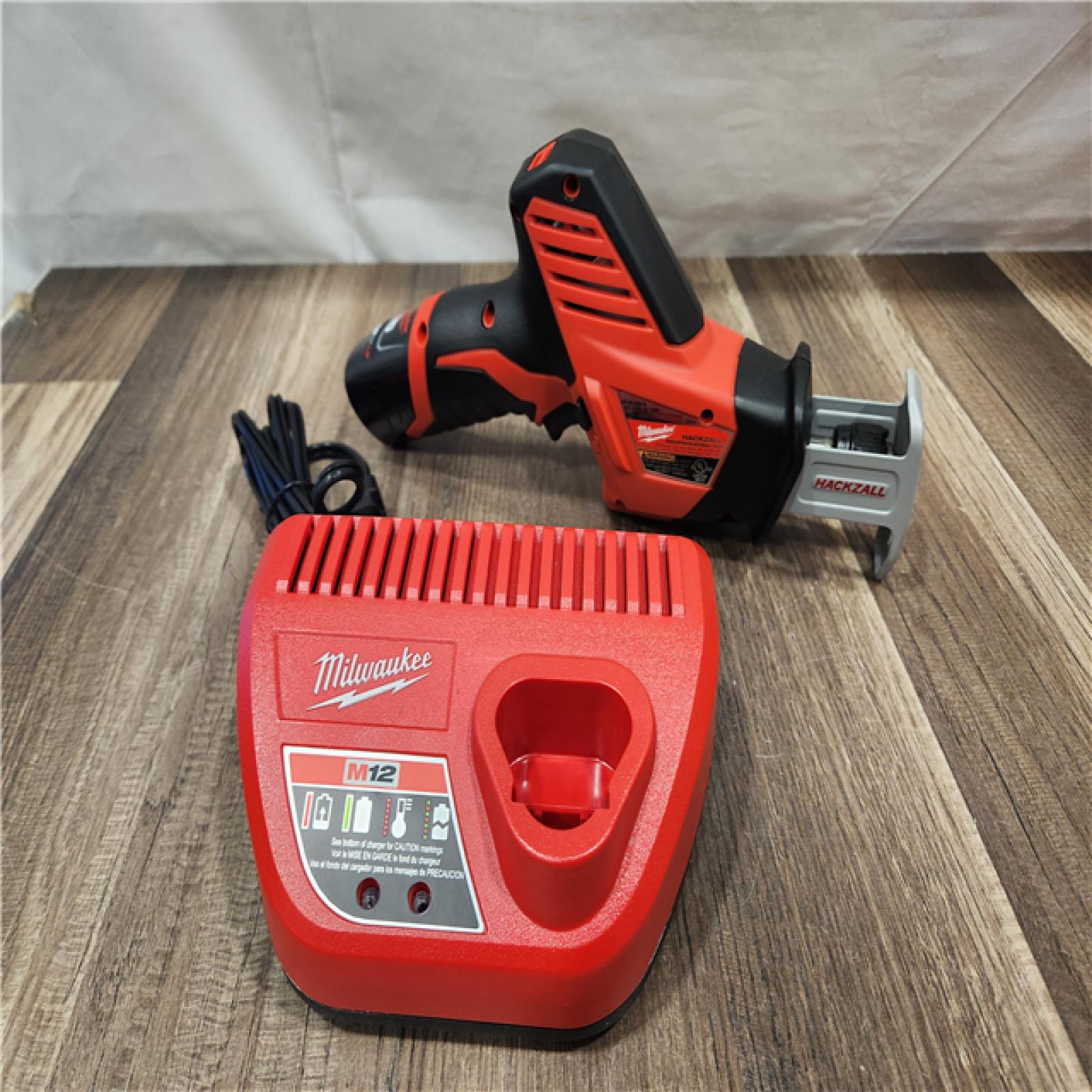 AS-IS- Milwaukee 12V 1.5Ah Cordless Straight Handle Reciprocating Saw Kit