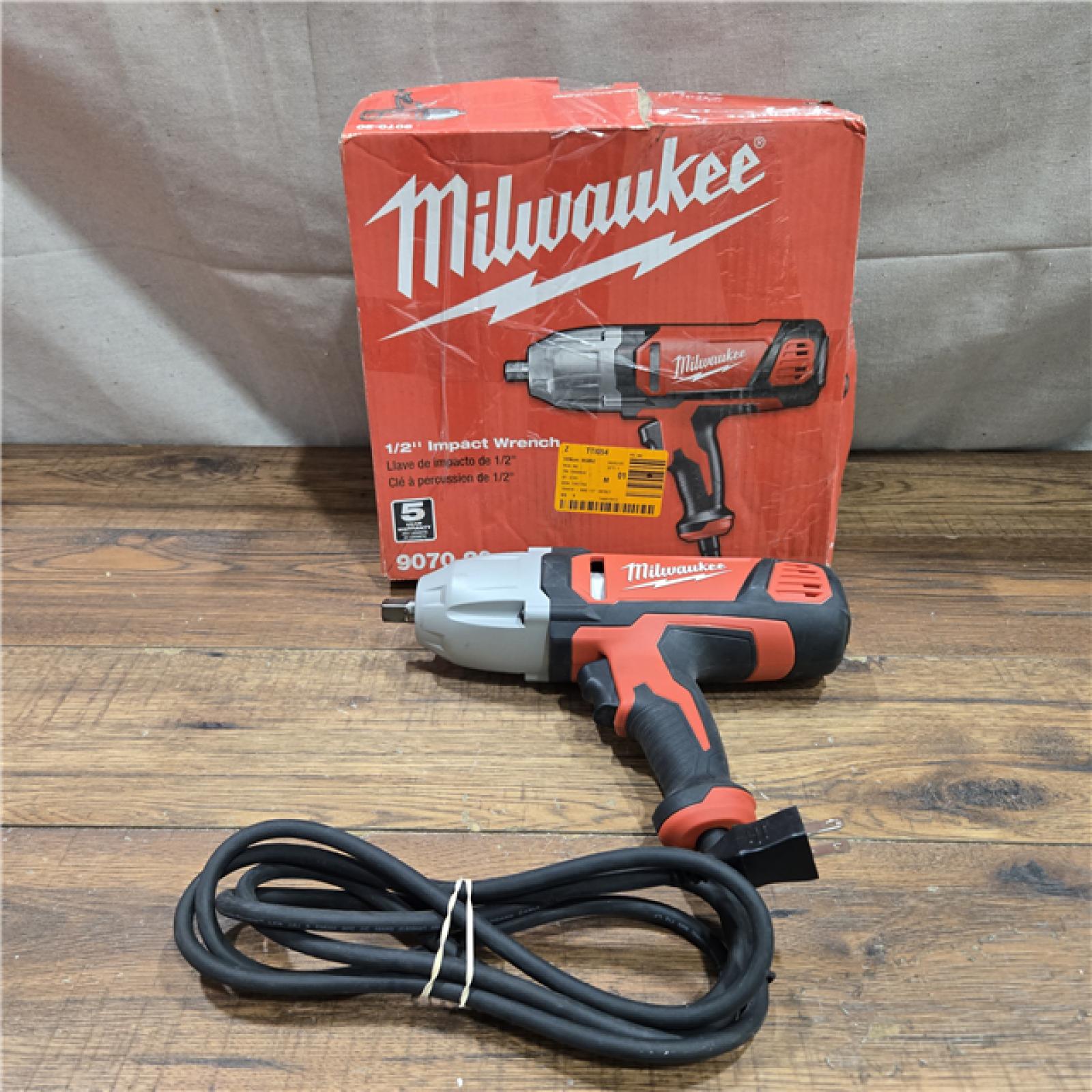 AS-IS Milwaukee 1/2 in. Impact Wrench with Rocker Switch and Detent Pin Socket Retention