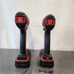 AS-IS- Milwaukee 18V Cordless Brushed 2-Tool Drill/Driver and Impact Driver Kit