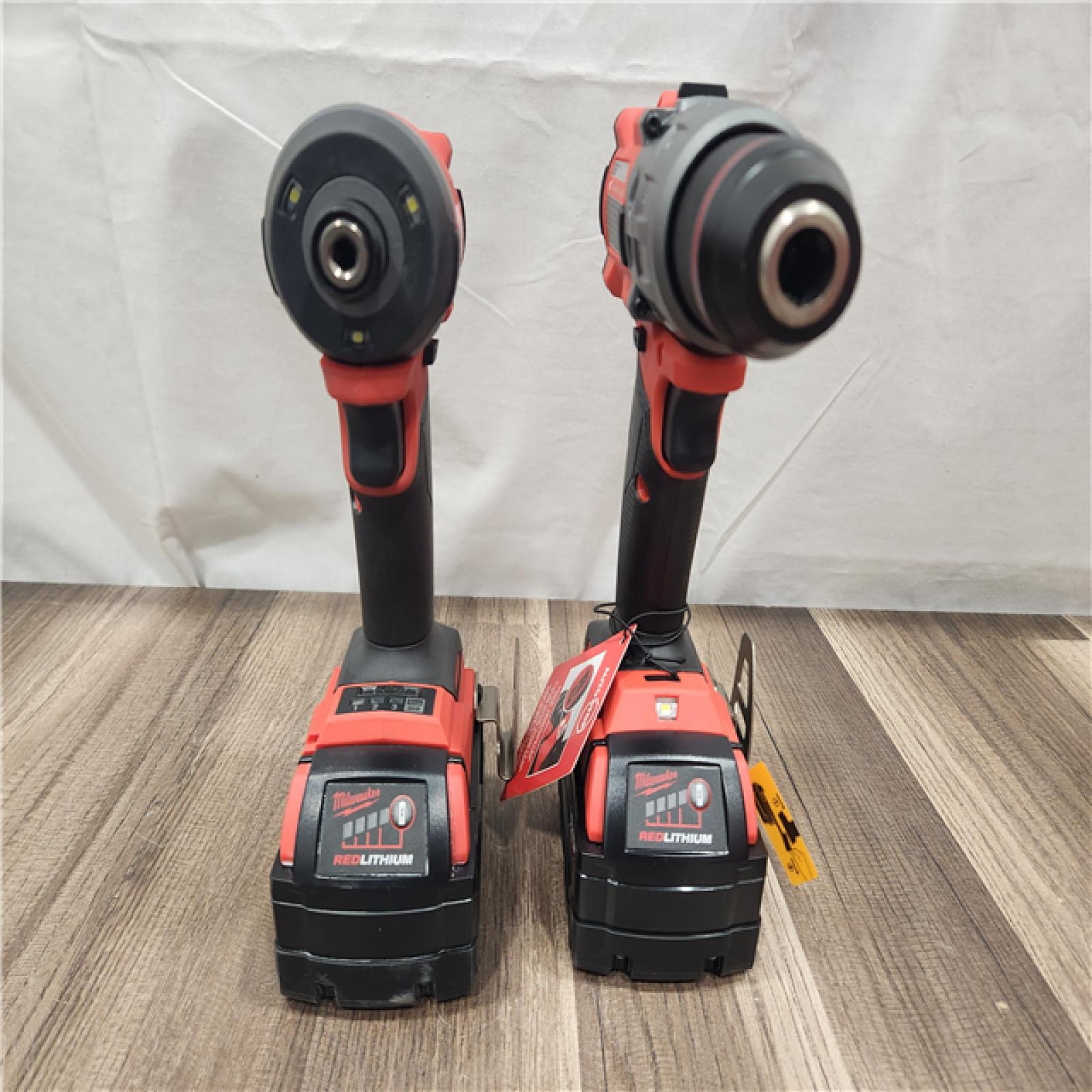 AS-IS- MILWAUKEE FUEL 18V Lithium-Ion Brushless Cordless Hammer Drill and Impact Driver Combo Kit