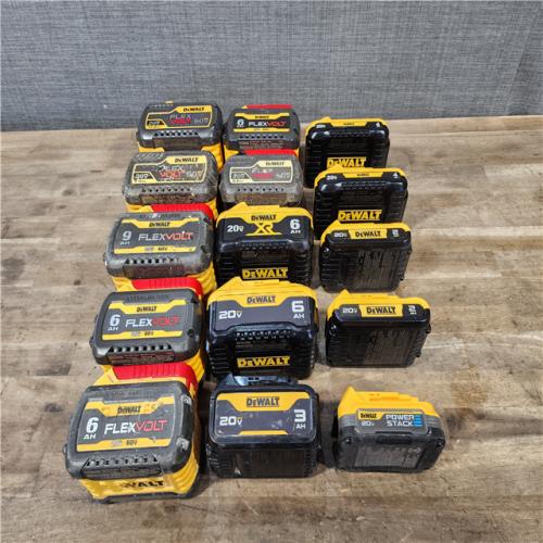 HOUSTON LOCATION - AS-IS DEWALT BATTERY PACK QTY - 15