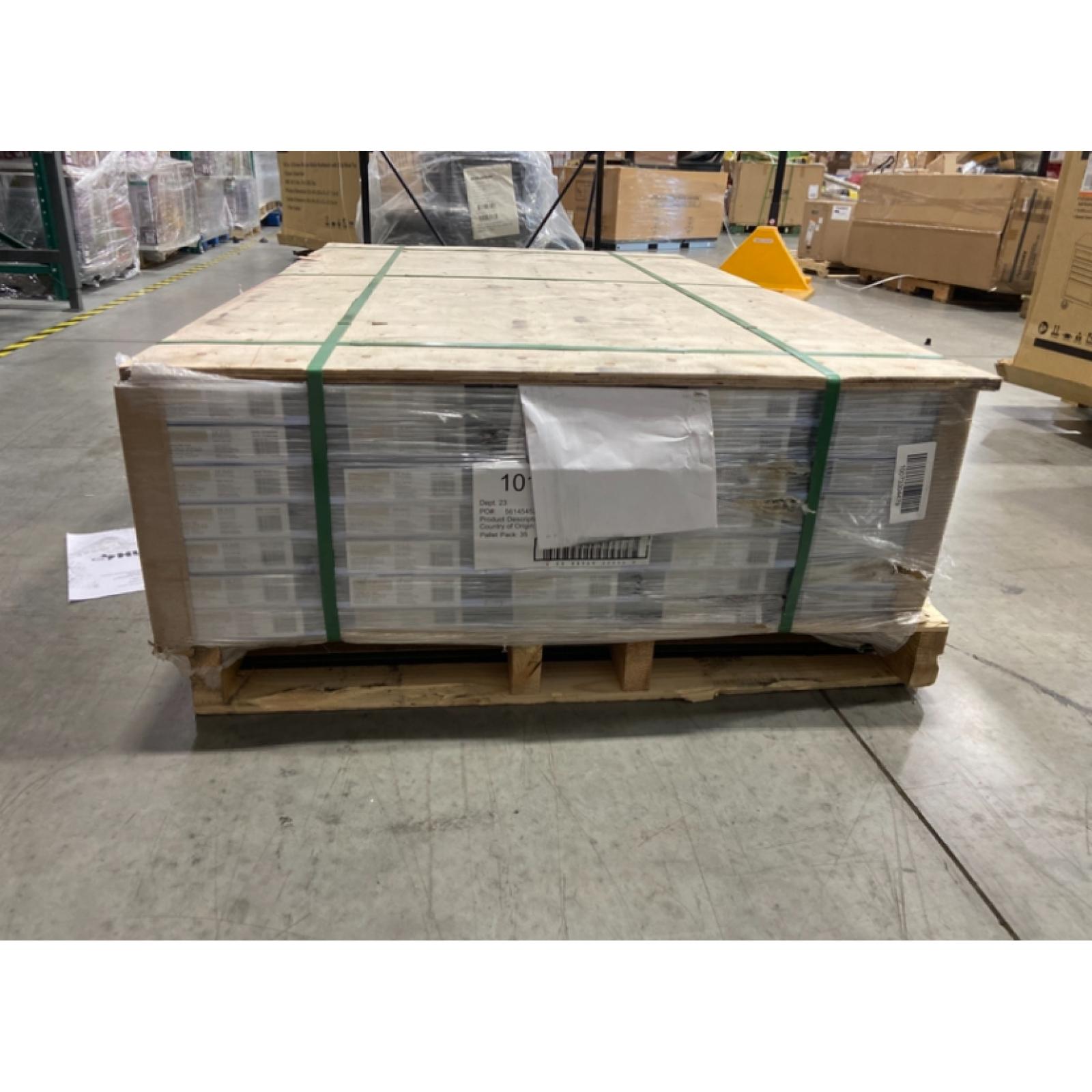 DALLAS LOCATION - Home Decorators Collection Crater Lake Oak 20 MIL x 7.1 in. W x 59.4 in. L Click Lock Waterproof Luxury Vinyl Plank Flooring (20.5 sqft/case) - 35 UNITS