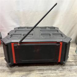 AS-IS Milwaukee Lithium-Ion Cordless PACKOUT Radio/Speaker with Built-In Charger