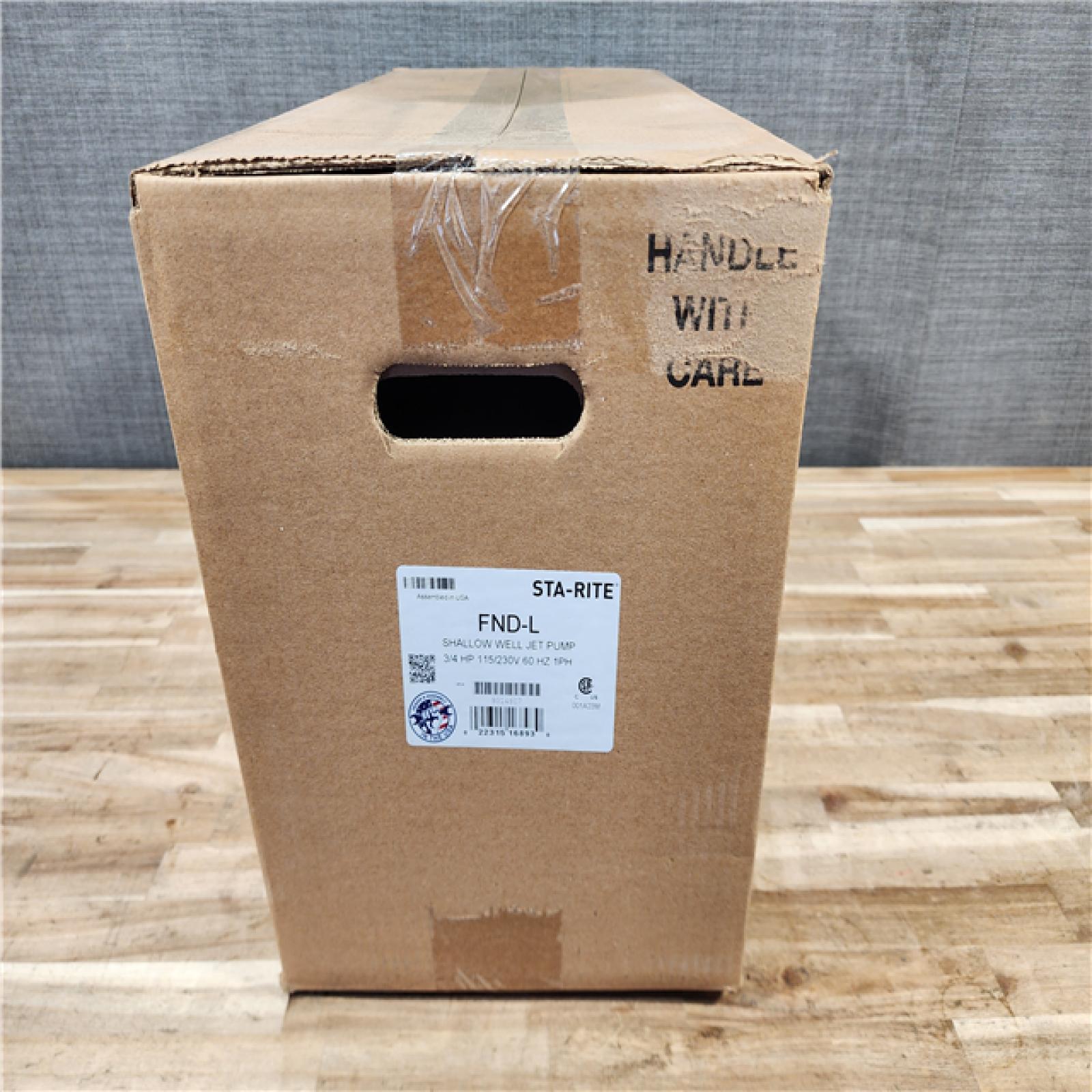 HOUSTON LOCATION - AS-IS (NEW) STA-RITE SHALLOW WELL JET PUMP