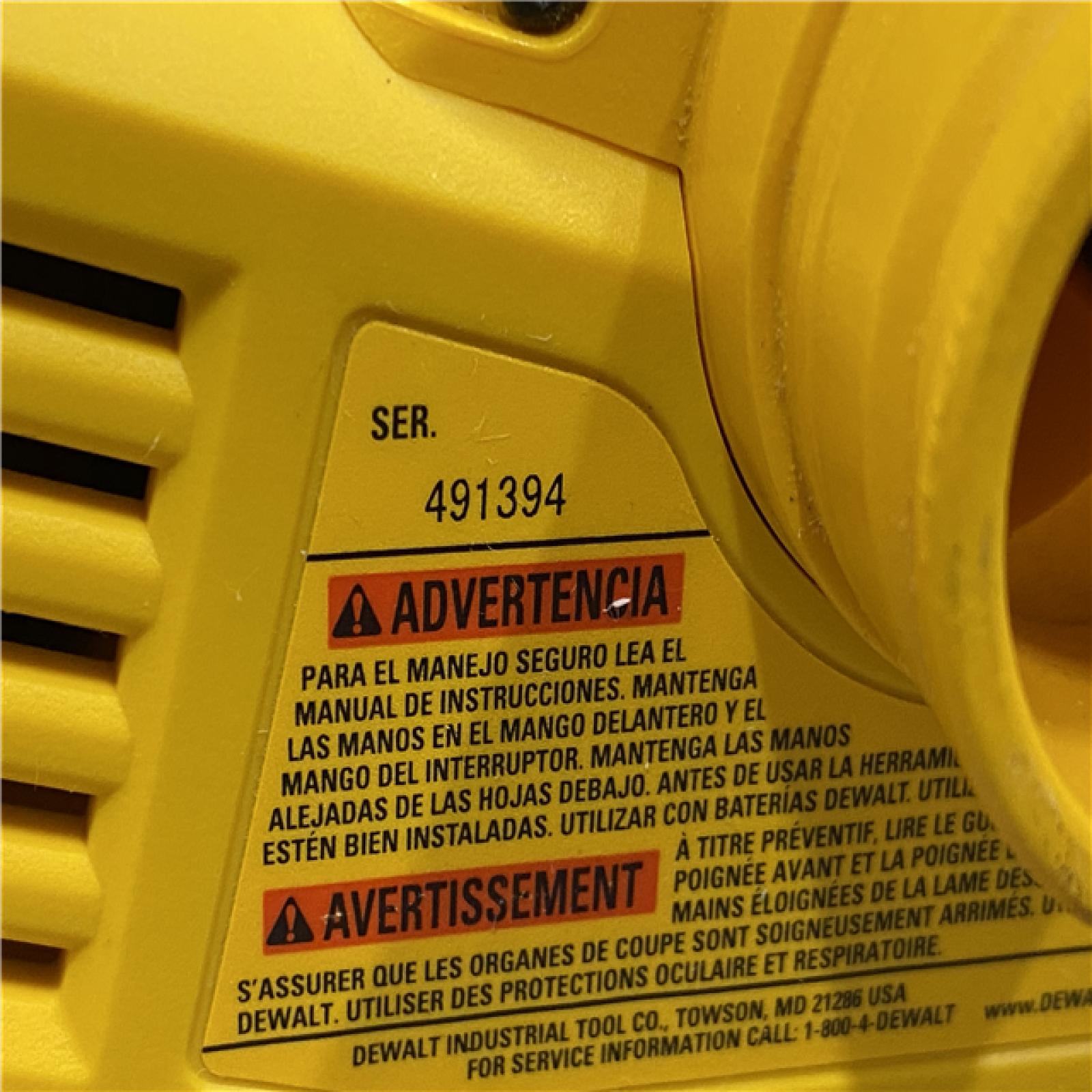 AS-IS DEWALT 20V MAX XR Cordless Brushless 3-1/4 in. Planer (Tool Only)