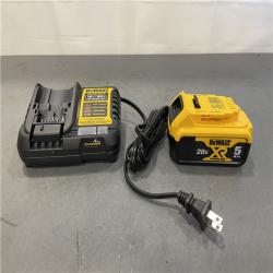 AS-IS - DEWALT 20-Volt Maximum XR 5.0 Ah Battery Pack and Charger