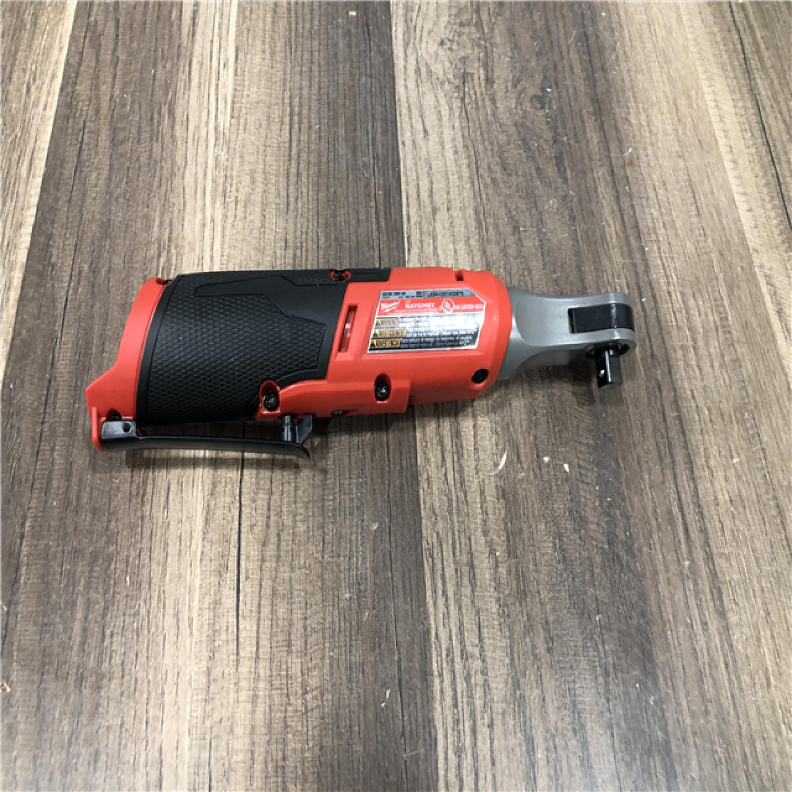 AS-IS Milwaukee FUEL 12-Volt Lithium-Ion Brushless Cordless High Speed 3/8 in. Ratchet (Tool-Only)