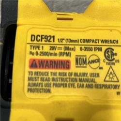 AS-IS DEWALT ATOMIC 20V MAX Cordless Brushless 1/2 in. Variable Speed Impact Wrench (Tool Only)