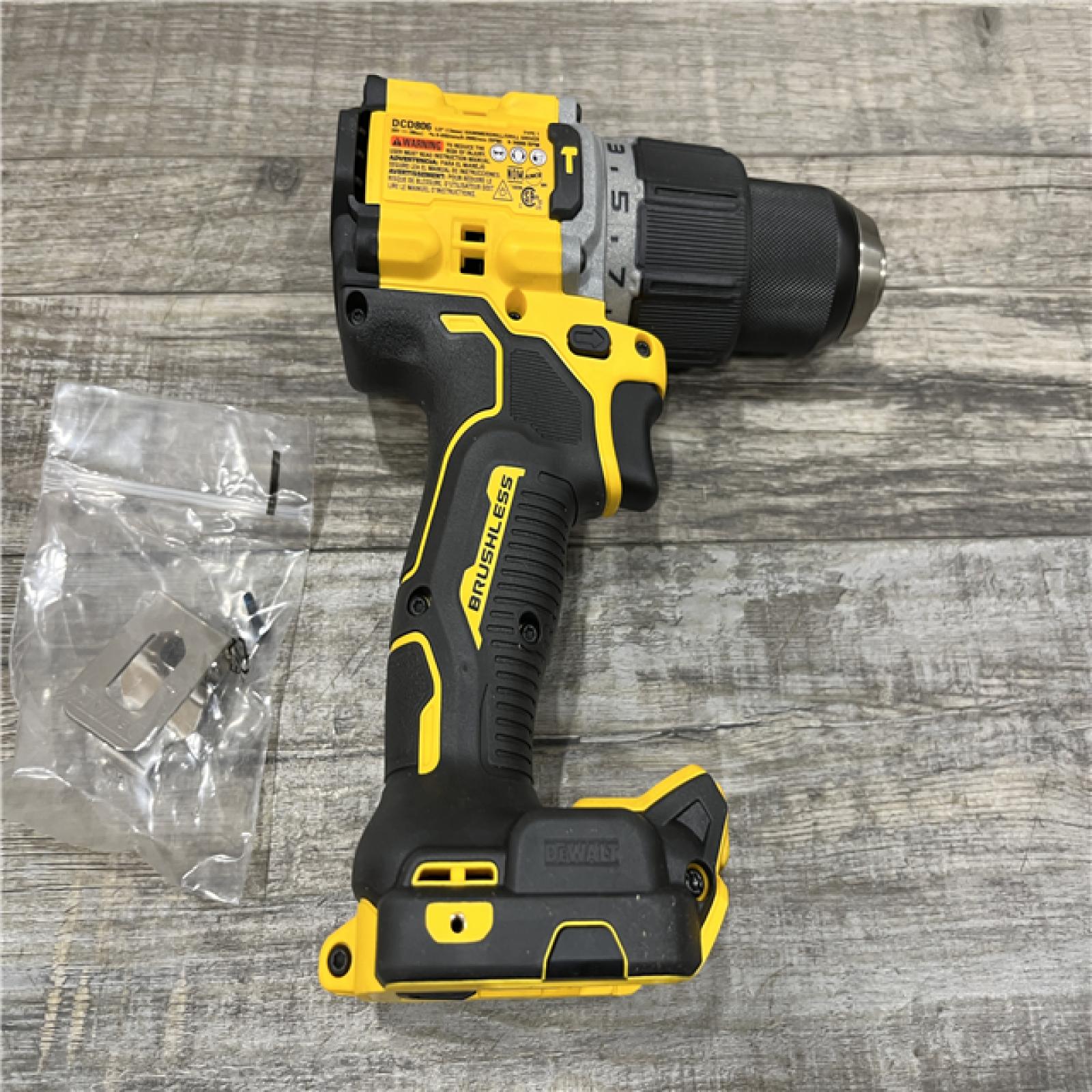AS-IS DEWALT 20V XR Brushless Cordless 1/2 in. Hammer Drill (Tool-Only)