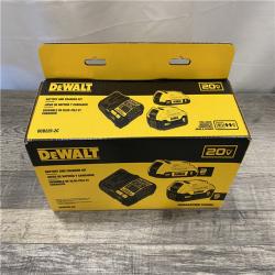 NEW - DEWALT 20V MAX Lithium-Ion Battery Kit with 5.0Ah and 2.0Ah Battery and Charger