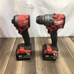 AS-IS Milwaukee FUEL 18V Lithium-Ion Brushless Cordless Hammer Drill and Impact Driver Combo Kit