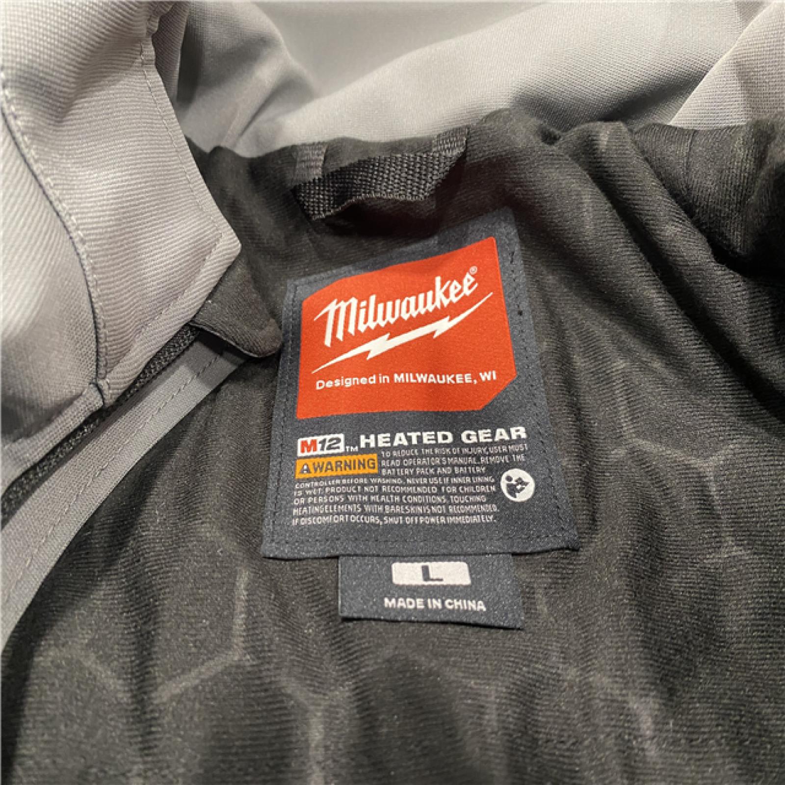 AS-IS Heated Jacket,Men's,Polyester,Gray,L