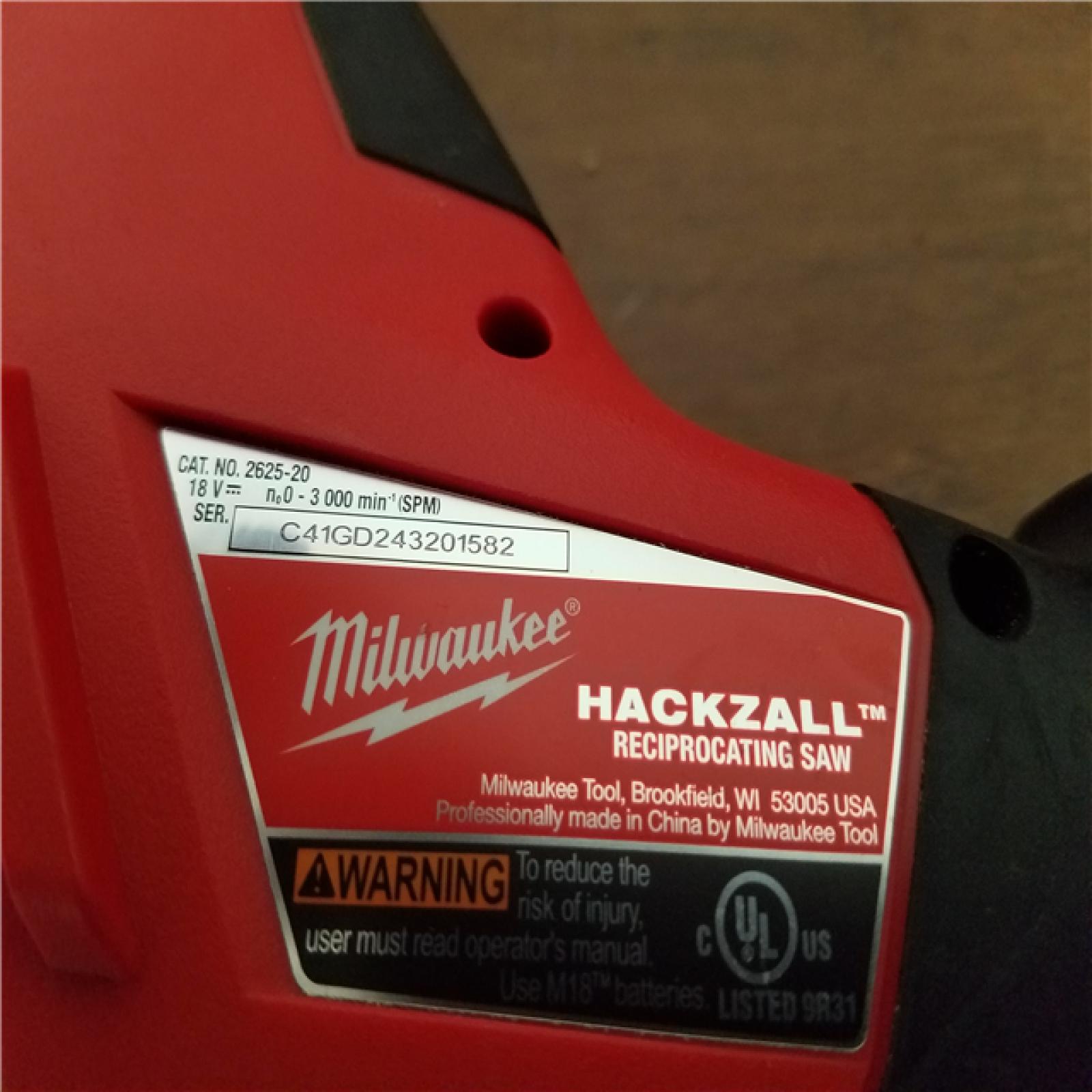 California AS-IS Milwaukee M18 4-Tool Combo Kit  Includes (2) Batteries  Charger and Bag; Appears in Like New Condition