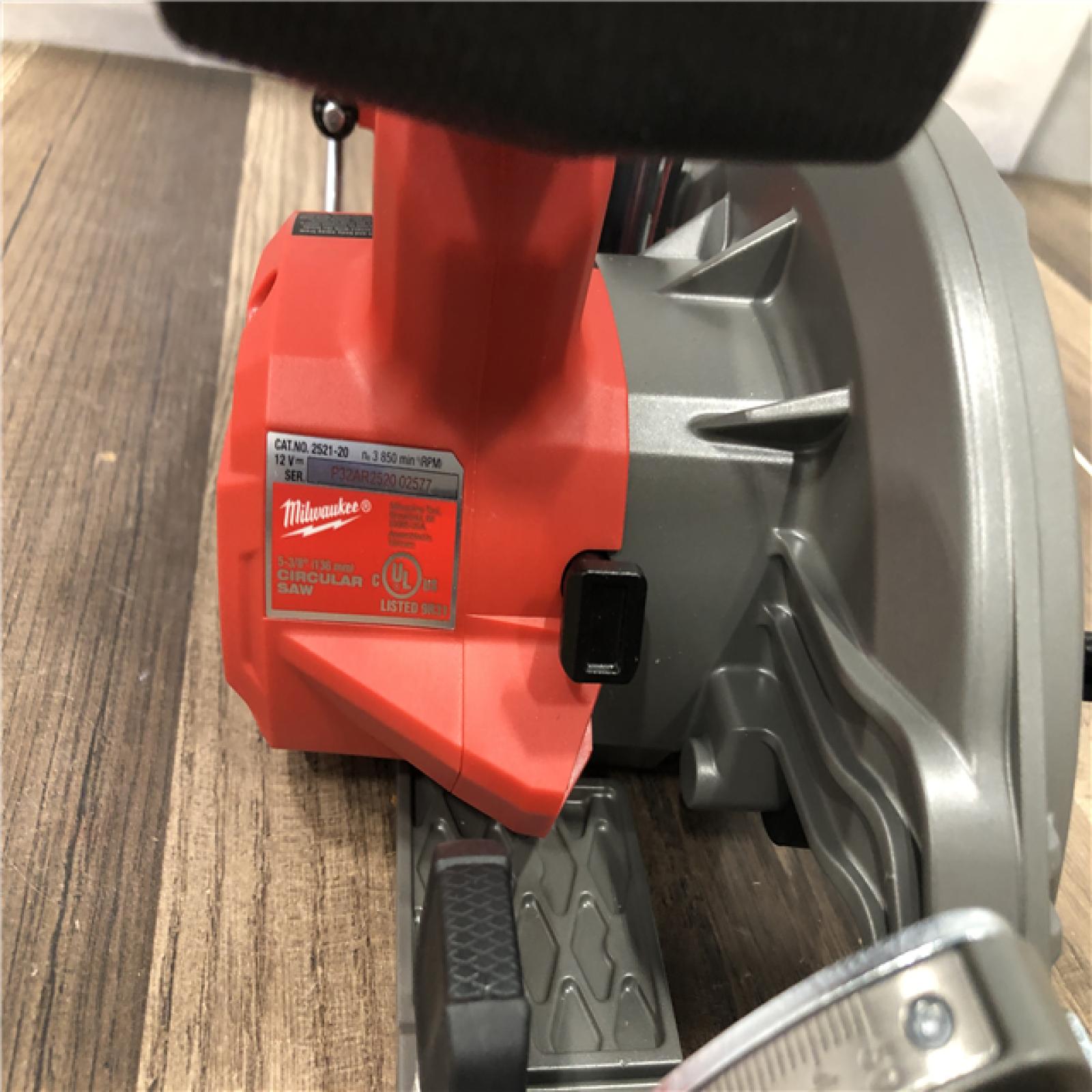 AS-IS Milwaukee FUEL 12V Lithium-Ion Brushless 5-3/8 in. Cordless Circular Saw (Tool-Only)