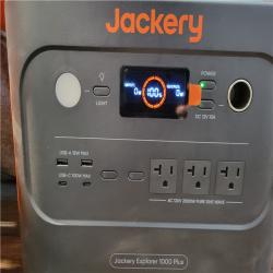 CALIFORNIA AS-IS JACKERY EXPLORER 1000 PLUS SOLAR GENERATOR