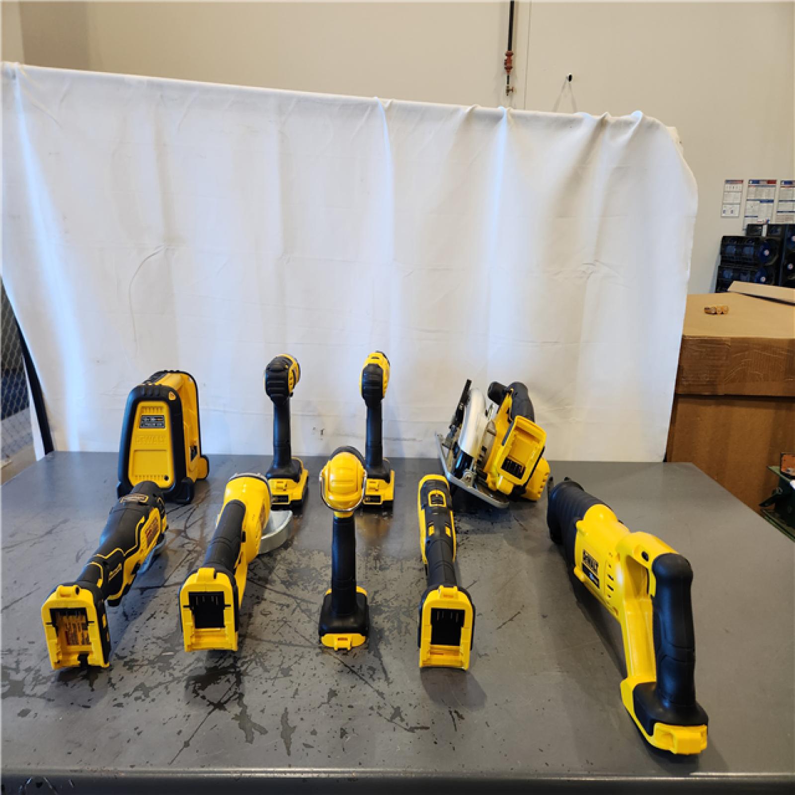 AS-IS- Dewalt 20V MAX 9-Tool Power-Tool Combo Kit W/ Soft Case Including 2 Batteries & Charger