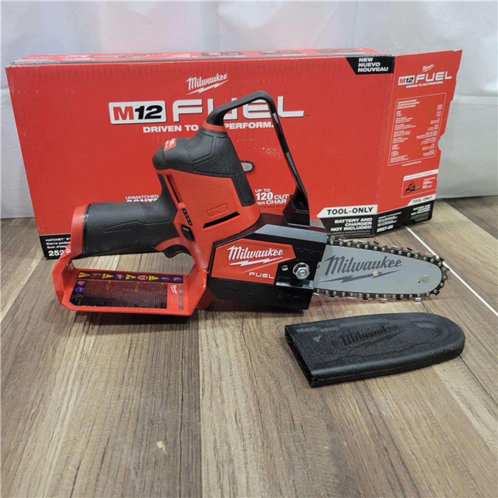 AS-IS Milwaukee M12 FUEL 6 in. 12V Lithium-Ion Brushless Electric Cordless Battery Pruning Saw HATCHET (Tool-Only)