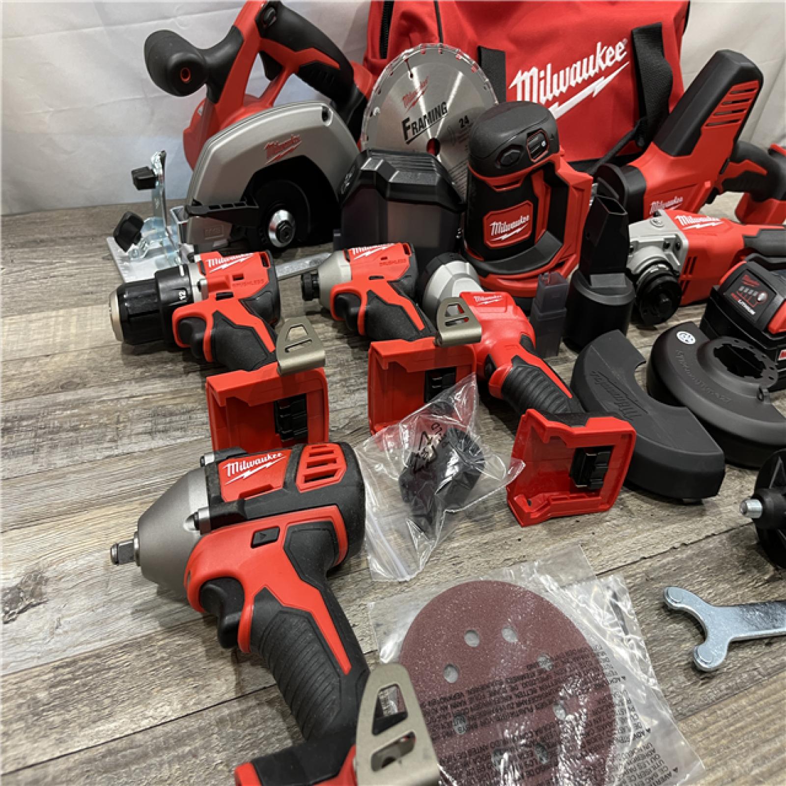 AS-IS Milwaukee 18V Lithium-Ion Cordless (8-Tool) Combo Kit