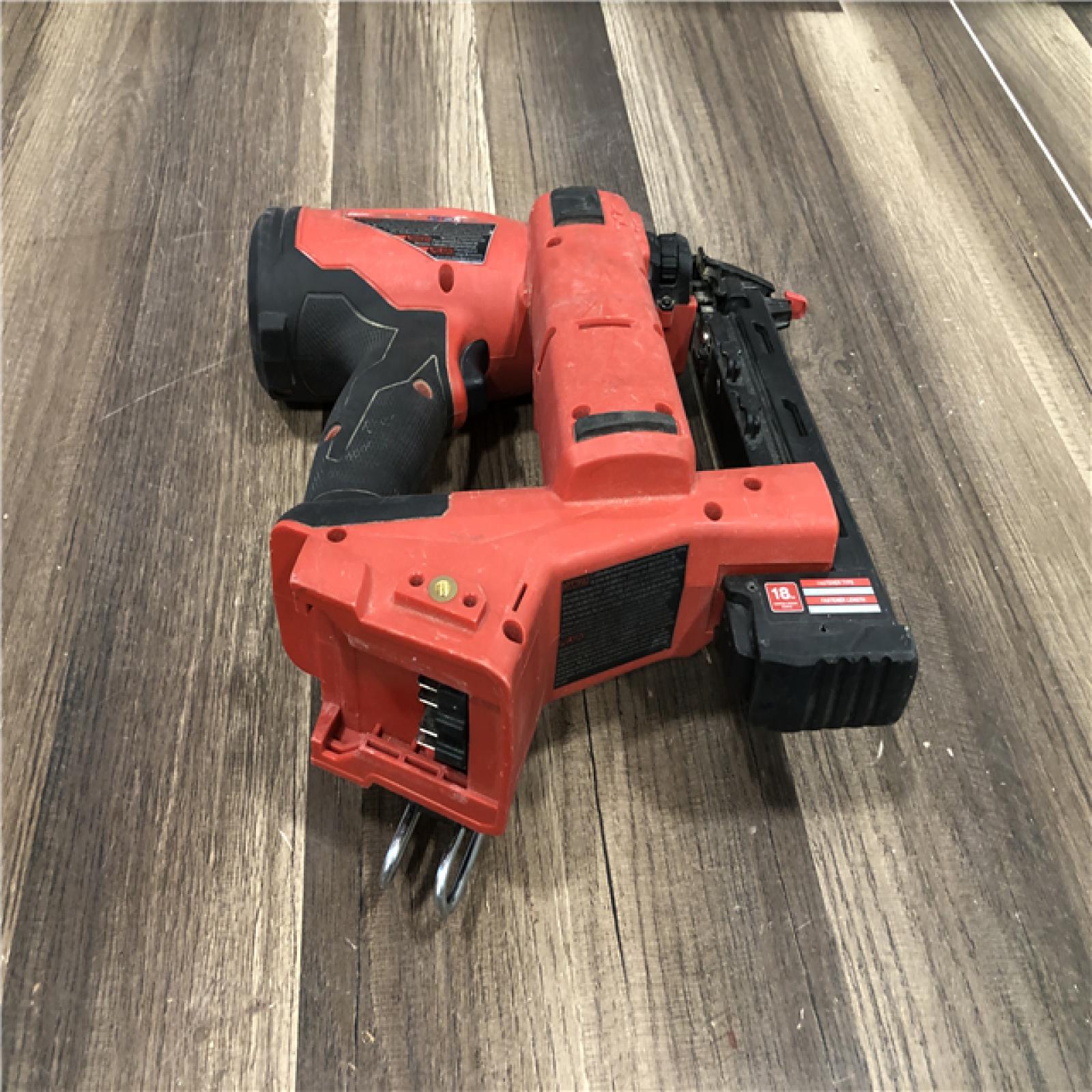 AS-IS Milwaukee FUEL 18-Volt Lithium-Ion Brushless Cordless 18-Gauge 1/4 in. Narrow Crown Stapler (Tool-Only)