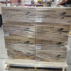 DALLAS LOCATION - Hawkins 44 in. LED Brushed Nickel Ceiling Fan with Light Kit Brown PALLET-(24 UNITS)