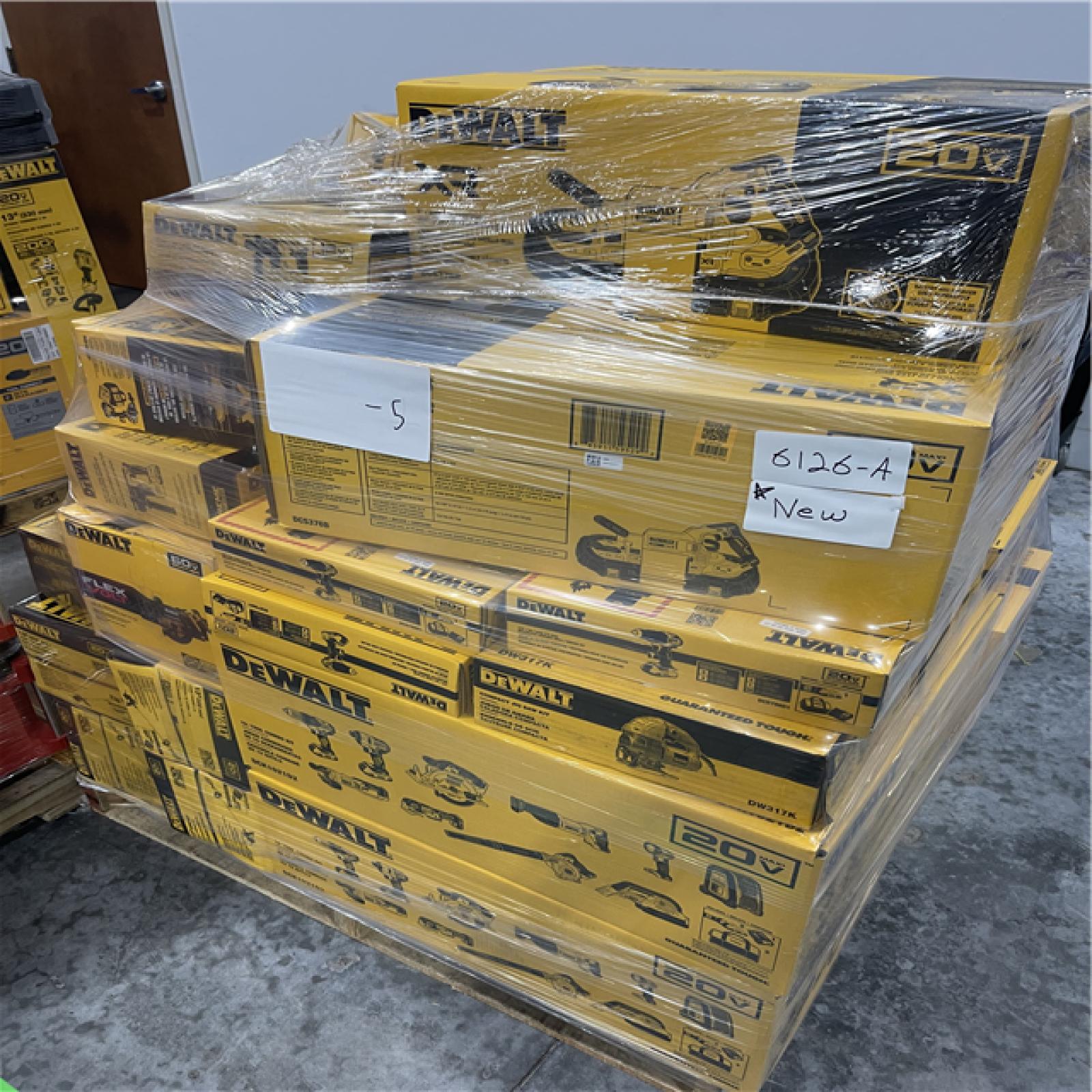 Atlanta Location NEW DEWALT power tools and more (5 Pallets) 6126-A