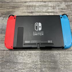 AS-IS Nintendo Switch with Neon Blue and Neon Red Joy-Con