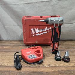 AS-IS Milwaukee M12 12-Volt Lithium-Ion Cordless PEX Expansion Tool Kit with (2) 1.5 Ah Batteries, (3) Expansion Heads and Hard Case