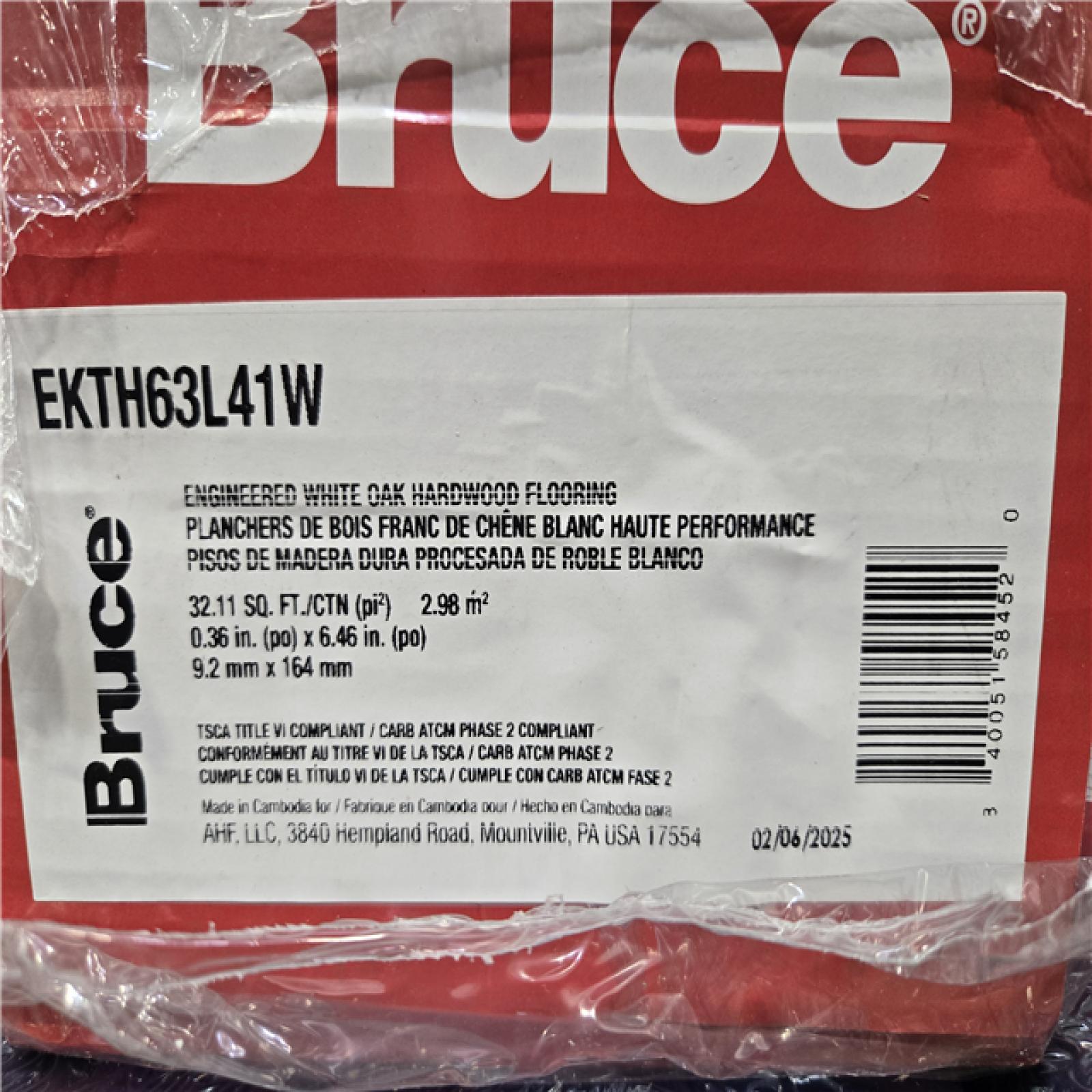 DALLAS LOCATION - Bruce Time Honored Caramel Treasure Wh Oak 3/8 in. T x 6.5 in.W T+G Brushed Engineered Hardwood Flooring (32.11 sq.ft../ctn) PALLET-(16 CASES)