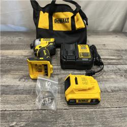 AS-IS DEWALT Atomic 20V Max Lithium-Ion Brushless Cordless Compact 1/4 in. Impact Driver Kit
