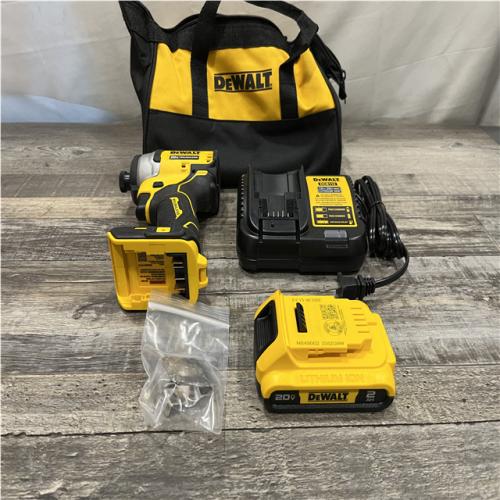 AS-IS DEWALT Atomic 20V Max Lithium-Ion Brushless Cordless Compact 1/4 in. Impact Driver Kit