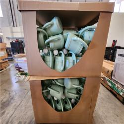 Phoenix Location Vigoro 2 Gal. Green Modern Multi-Grip High Density Plastic Watering Can Pallet (96 Total)