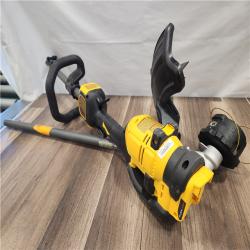 AS-IS- FLEXVOLT 60V MAX 17 in -trimmer with cordless attachment powered by a battery