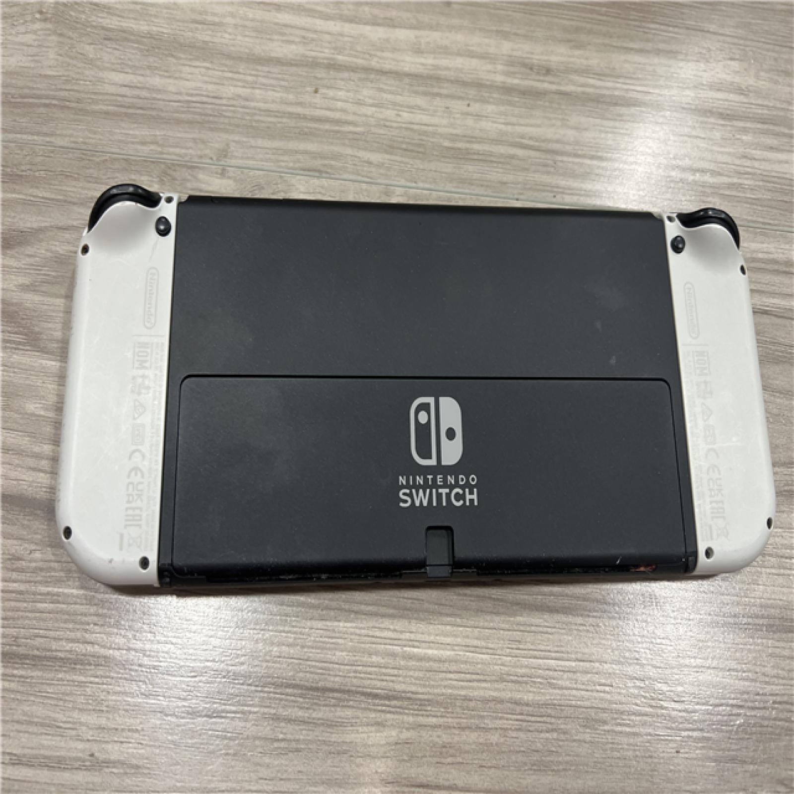 AS-IS Nintendo Switch (OLED) with White Joy-Con
