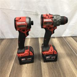 AS-IS Milwaukee FUEL 18V Lithium-Ion Brushless Cordless Hammer Drill and Impact Driver Combo Kit