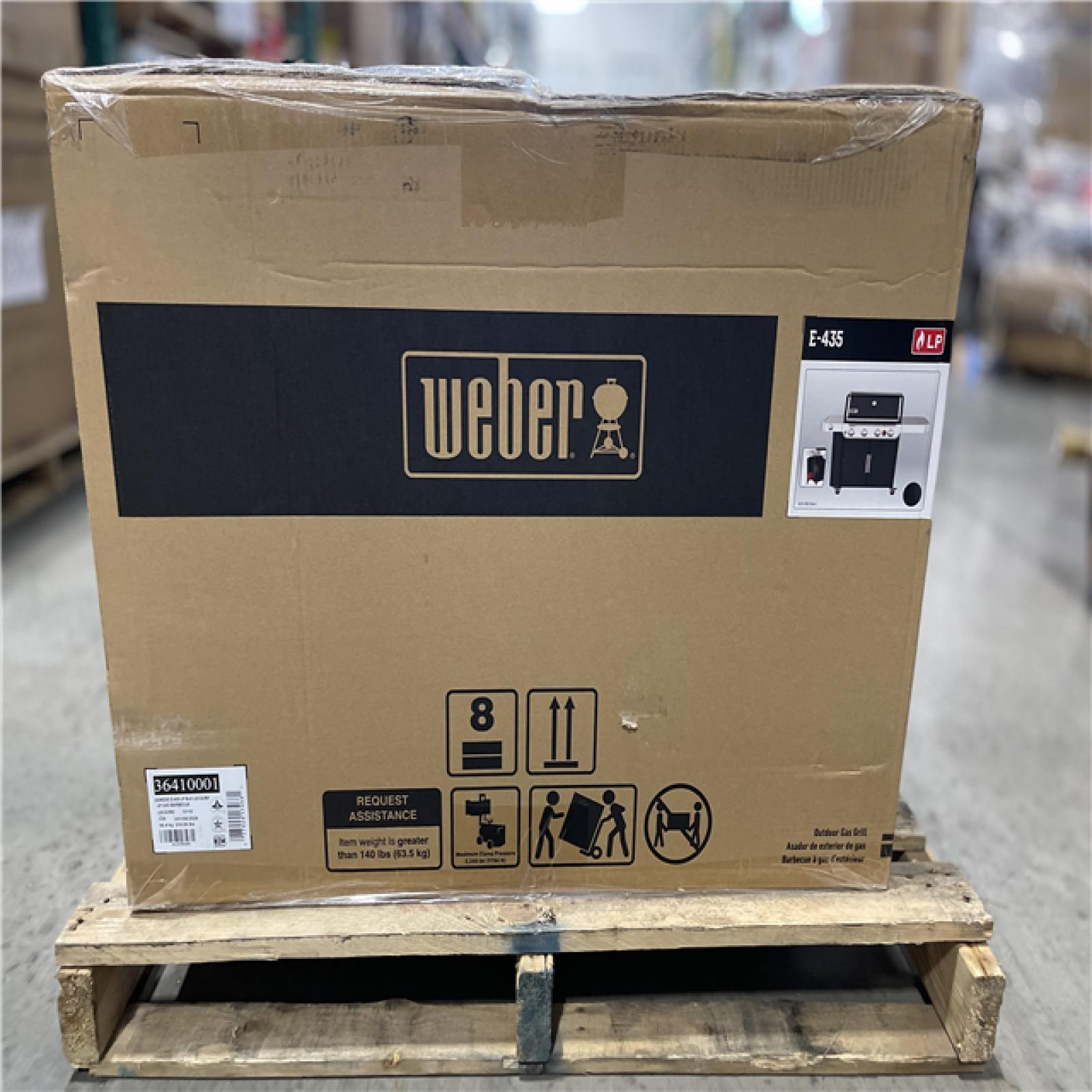 DALLAS LOCATION - NEW! Weber Genesis E-435 Black 4-Burner gas grill