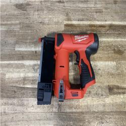 Houston Location AS-IS Milwaukee M12 12-Volt 23-Gauge Lithium-Ion Cordless Pin Nailer (Tool-Only)
