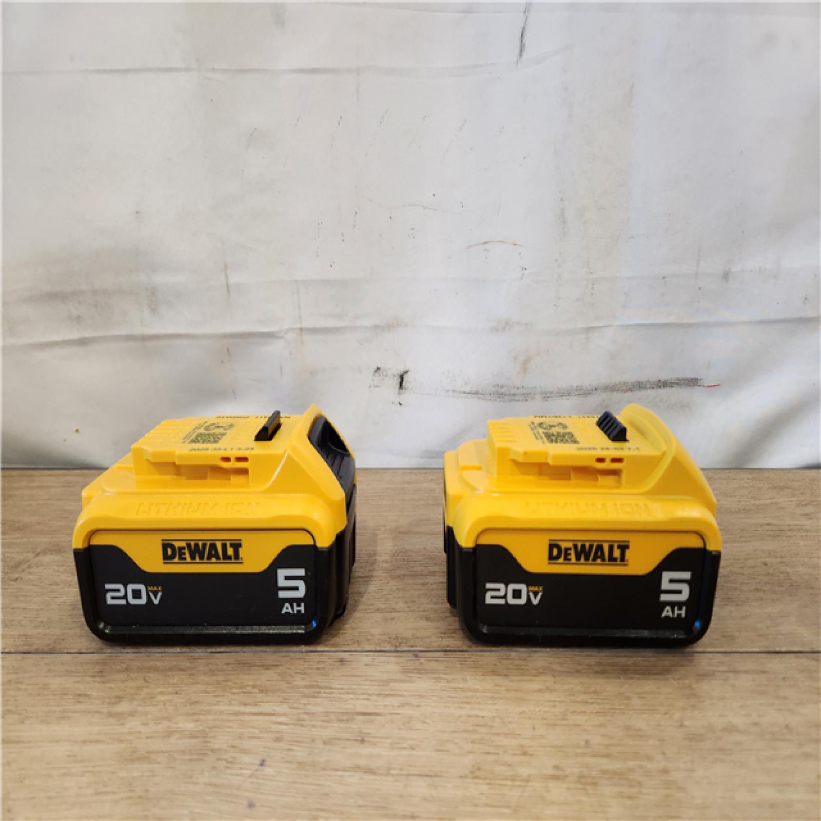 AS-IS- DEWALT 20V MAX Lithium-Ion 5.0Ah Battery (2-Pack)