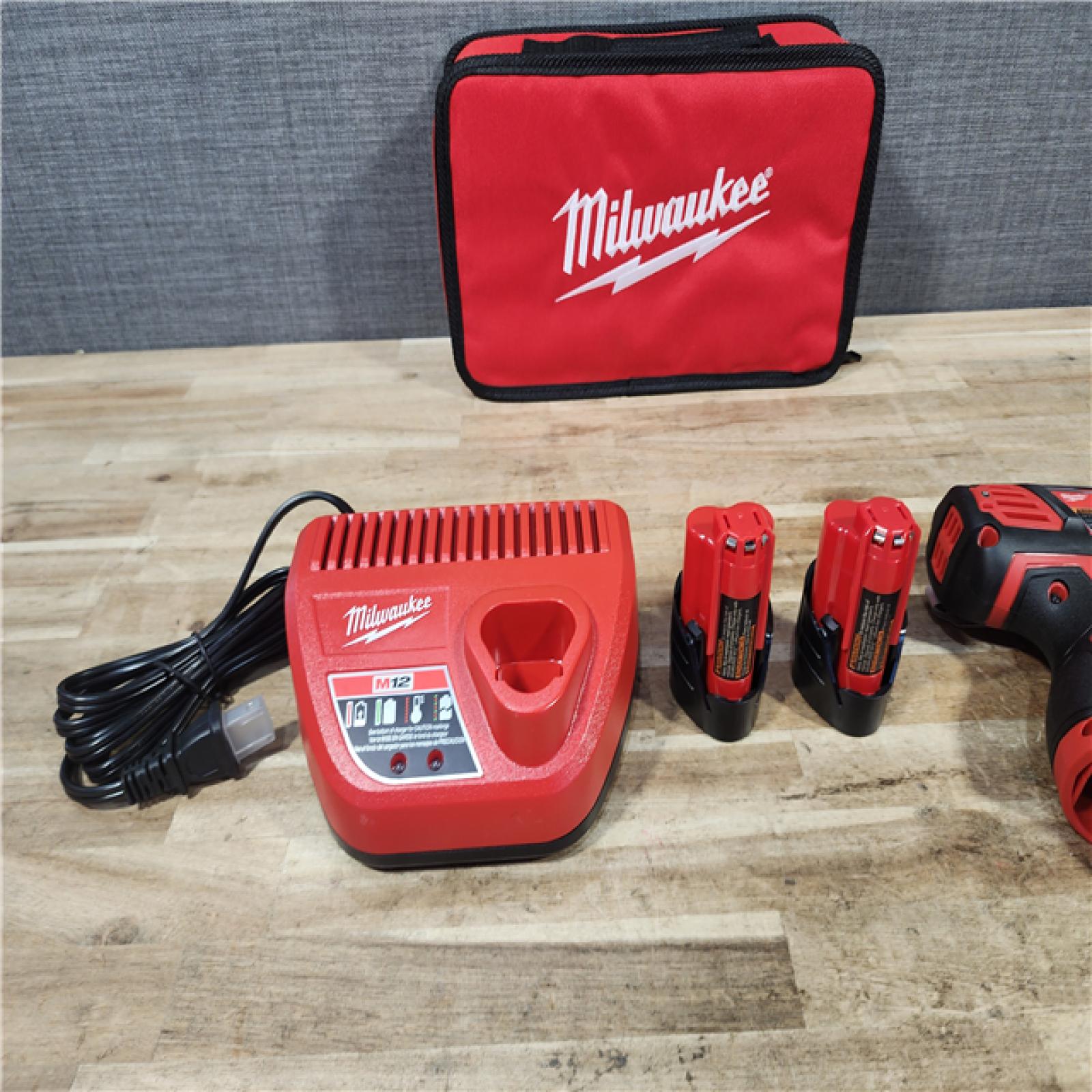 HOUSTON LOCATION - AS - IS Milwaukee 12V Lithium-Ion Cordless 1/4 in. Hex Screwdriver Kit