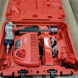 AS-IS Milwaukee M12 12-Volt Lithium-Ion Cordless PEX Expansion Tool Kit with (2) 1.5 Ah Batteries, (3) Expansion Heads and Hard Case