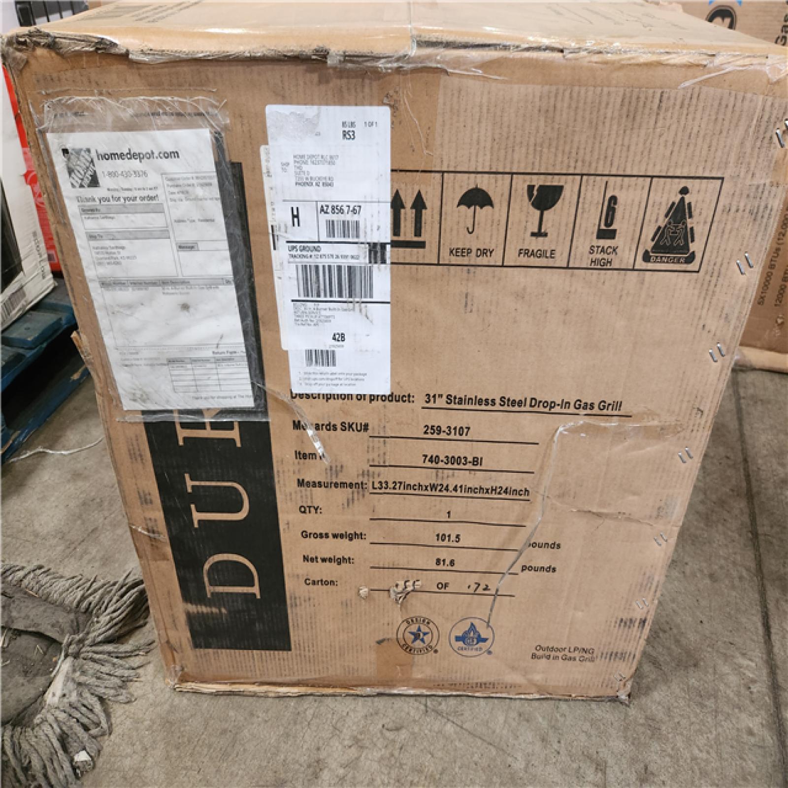 Phoenix LIKE NEW NXR 30 in. 4-Burner Built-In Gas Grill with Rotisserie Burner