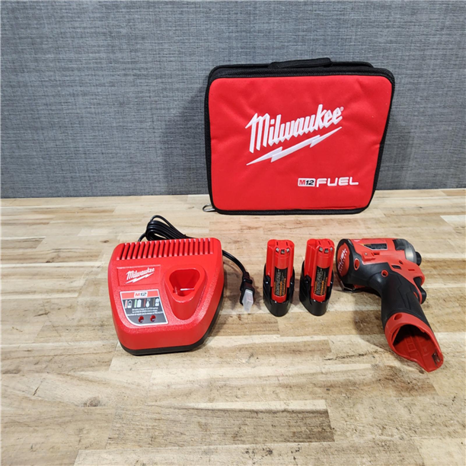 HOUSTON LOCATION - AS - IS Milwaukee FUEL SURGE 12V Lithium-Ion Brushless Cordless 1/4 in. Hex Impact Driver Compact Kit
