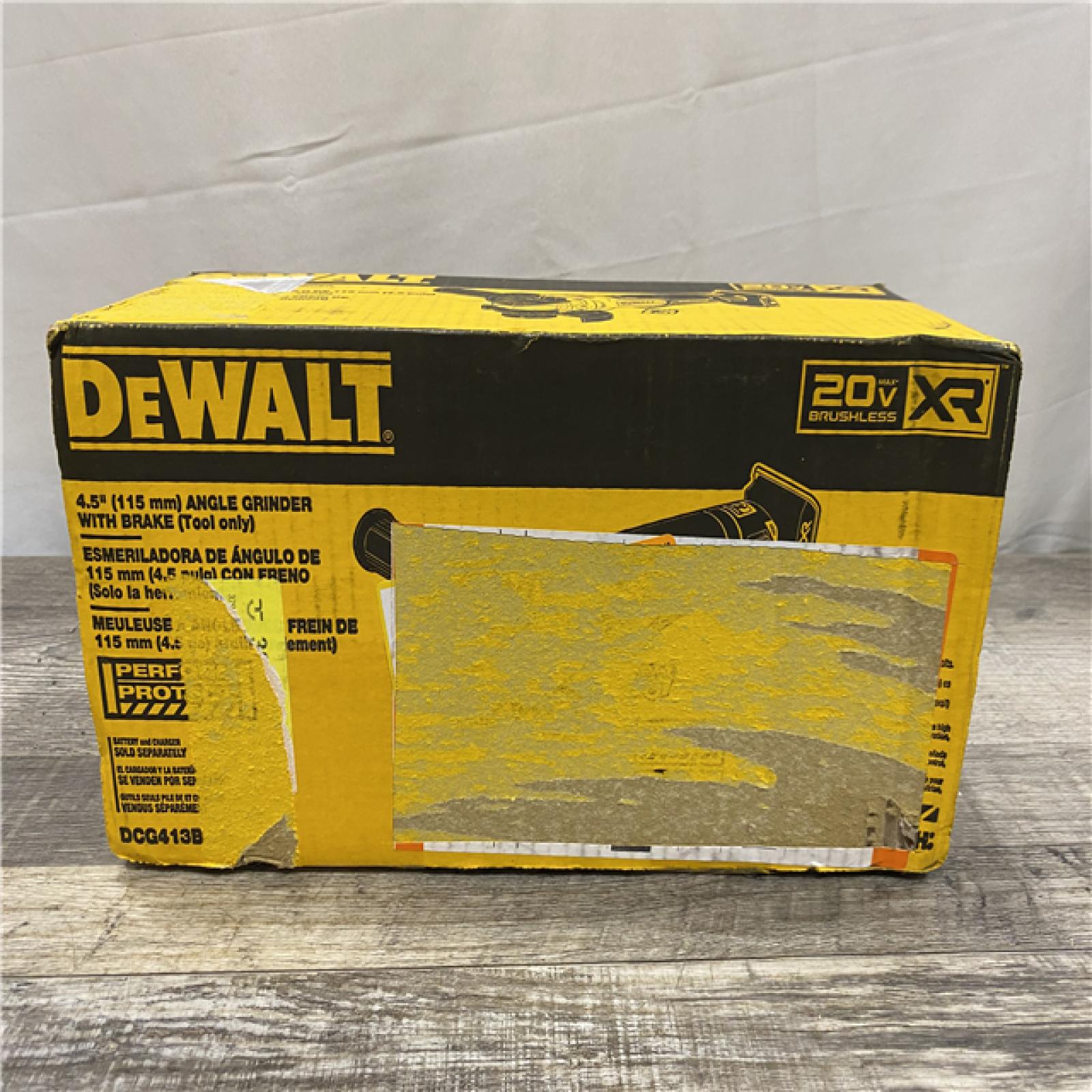 NEW - DEWALT 20V MAX XR Cordless Brushless 4.5 in. Paddle Switch Small Angle Grinder with Kickback Brake (Tool Only)