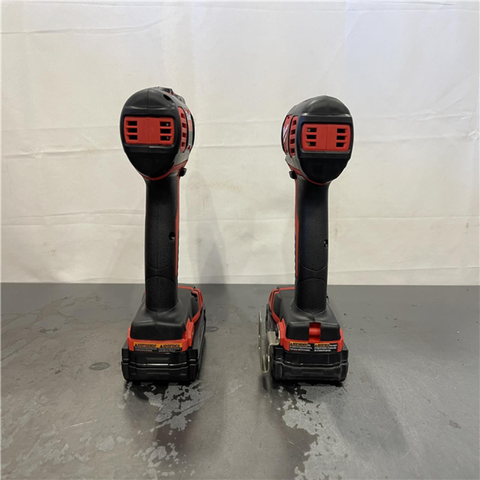 AS-IS- Milwaukee 18V Cordless Brushed 2-Tool Drill/Driver and Impact Driver Kit