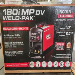 Phoenix NEW Lincoln Electric 180 Amp Weld-Pak 180i Multi-Process Stick/MIG/Flux-Core/TIG  120V or 230V Aluminum Welder with Spool Gun sold separately