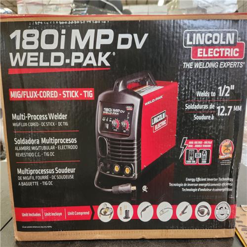 Phoenix NEW Lincoln Electric 180 Amp Weld-Pak 180i Multi-Process Stick/MIG/Flux-Core/TIG  120V or 230V Aluminum Welder with Spool Gun sold separately