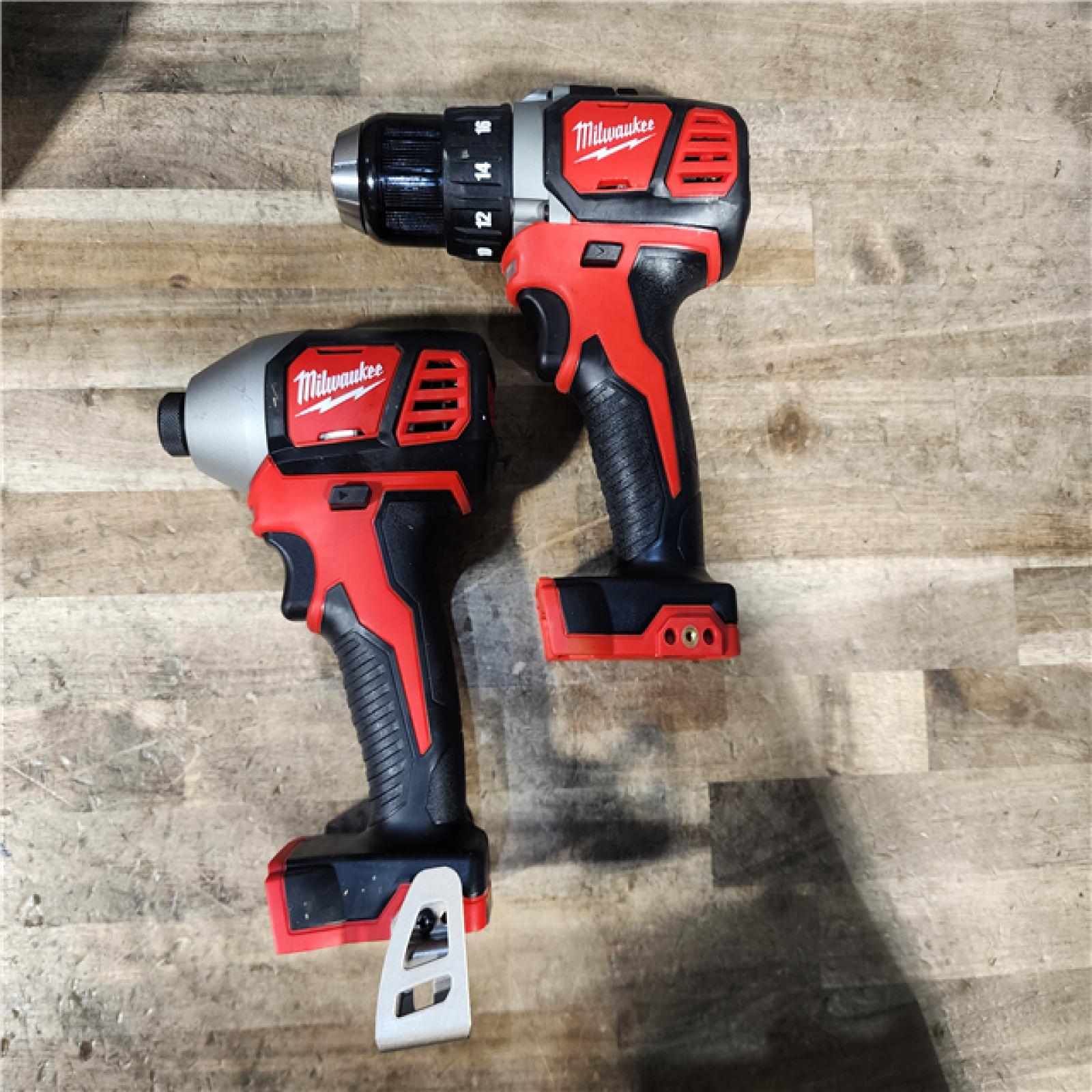 HOUSTON LOCATION - AS-IS Milwaukee M18 Brushed Cordless (2-Tool) Drill/Driver and Impact Driver Kit