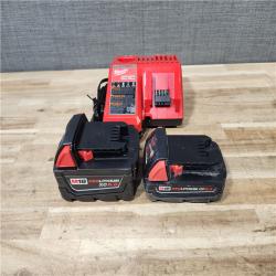HOUSTON LOCATION - AS-IS MILWAUKEE 2 TOOL COMBO KIT W/ (2) BATTERY & CHARGER