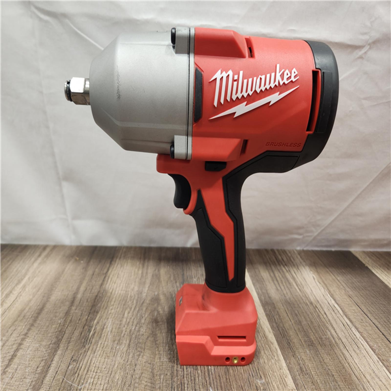 AS-IS- Milwaukee M18 18-Volt Lithium-Ion Brushless 1/2 in. High Torque Impact Wrench with Friction Ring (Tool-Only)
